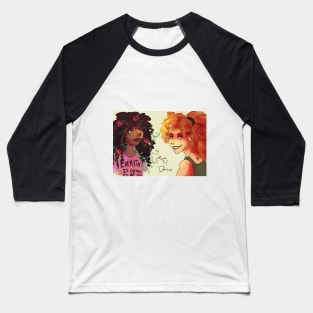 "Flower Girl and Demolition Girl" Baseball T-Shirt